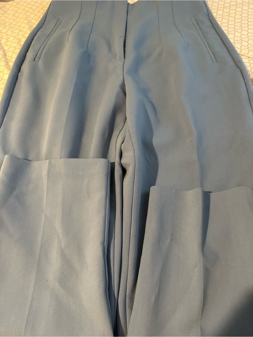 Zara women’s Light Blue Tailored Dress Pants - Picture 3 of 4